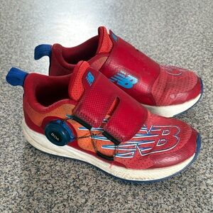 New Balance Kids Red and Blue Sneakers